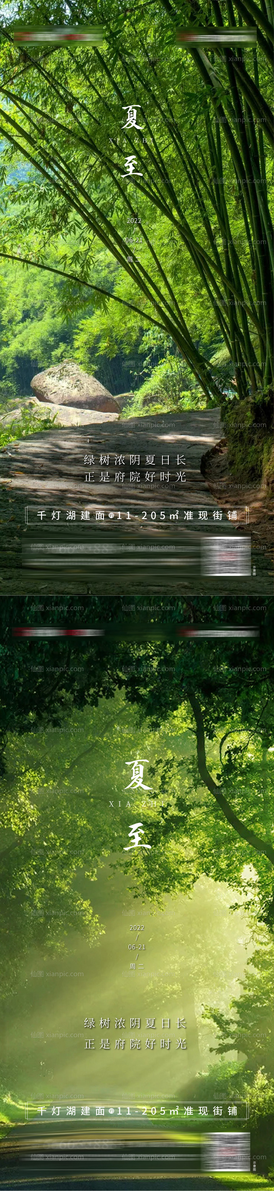 仙图网-夏至节气海报