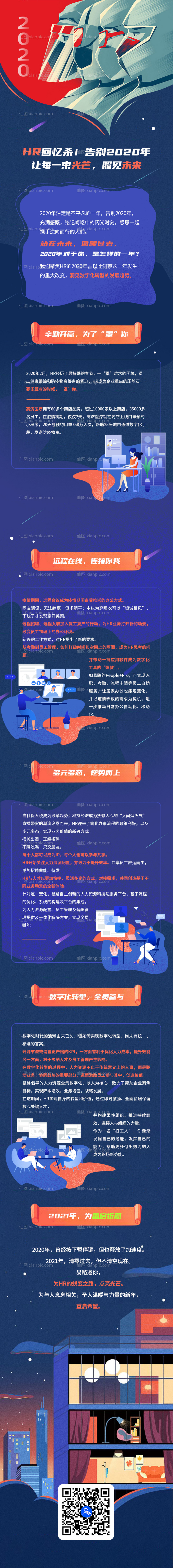 素材乐-回顾2020疫情时代下HR发展专题