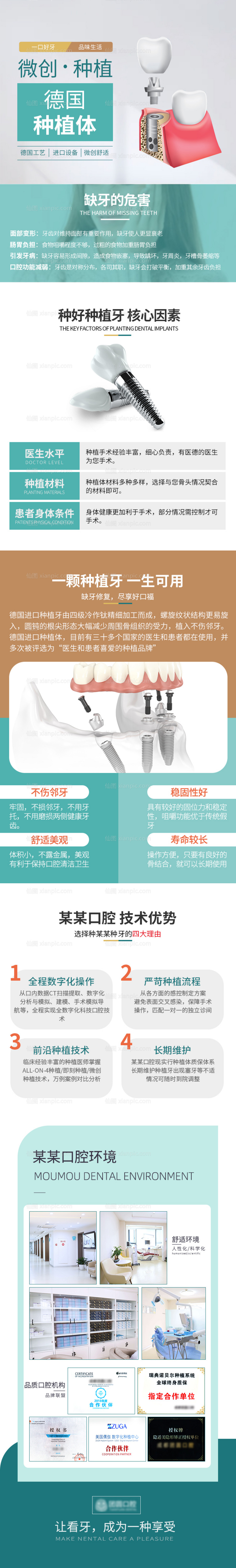 素材乐-口腔种植牙电商详情页