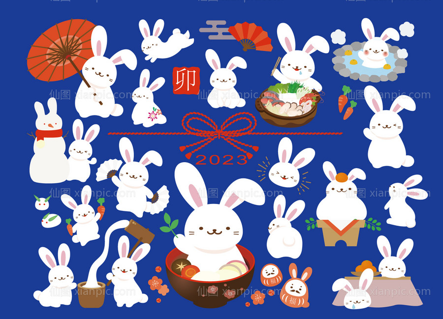 素材乐-兔年兔子形象IP设计