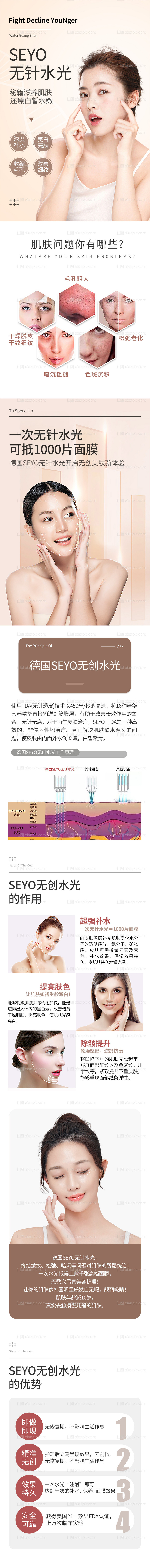 素材乐-无针水光整形美容详情页