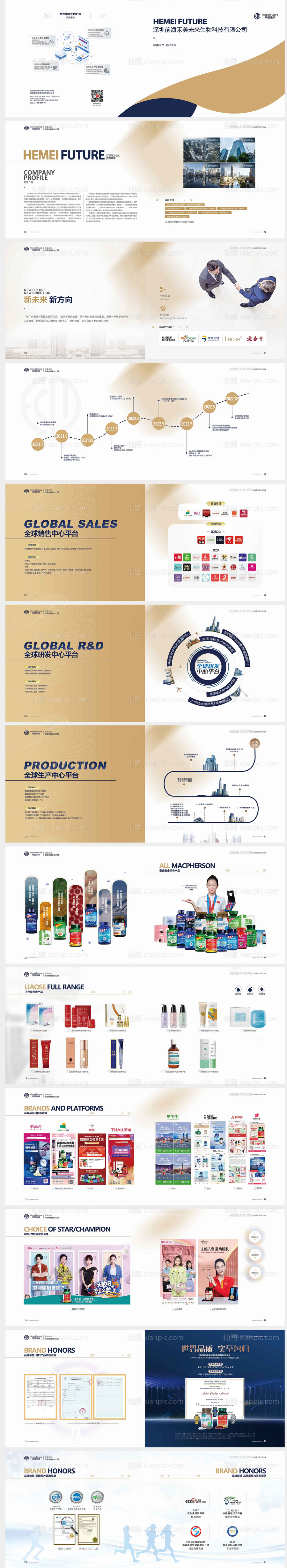 素材乐-企业画册科技感宣传册