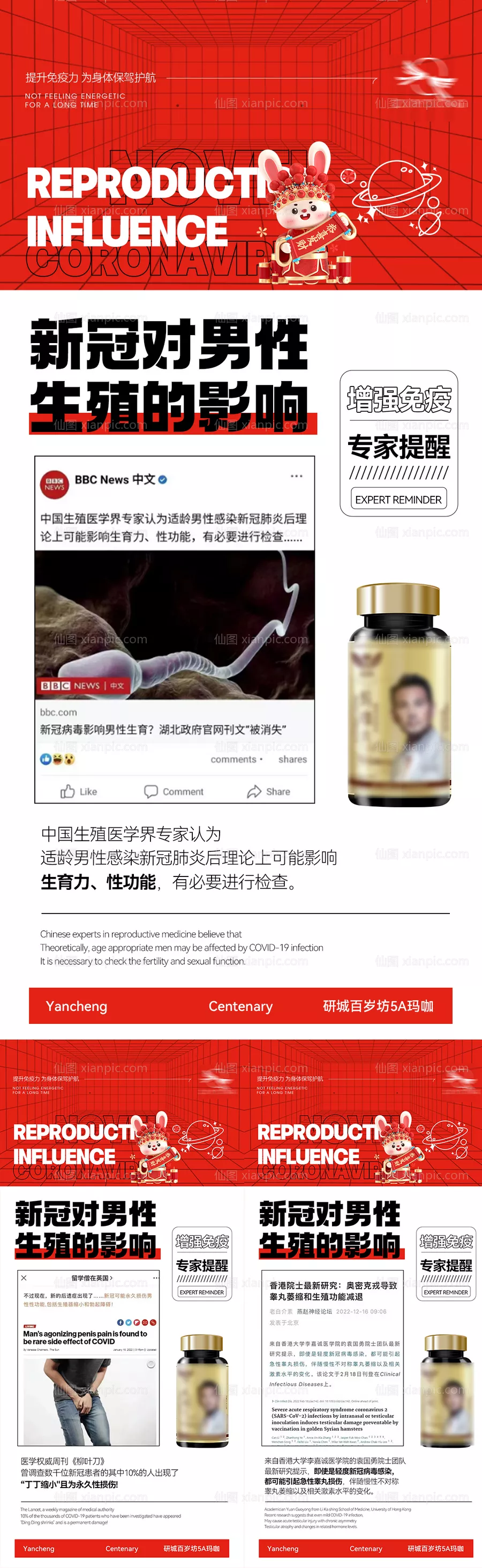 仙图网-微商疫情保健系列海报