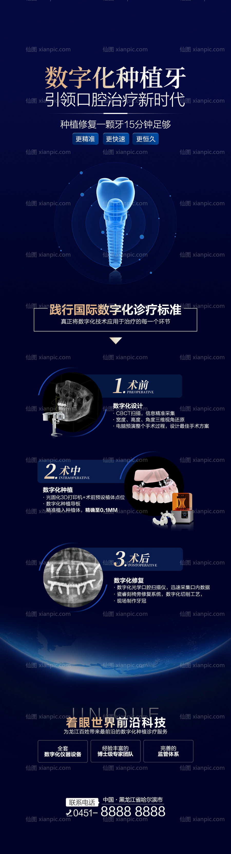 素材乐-种植牙长图