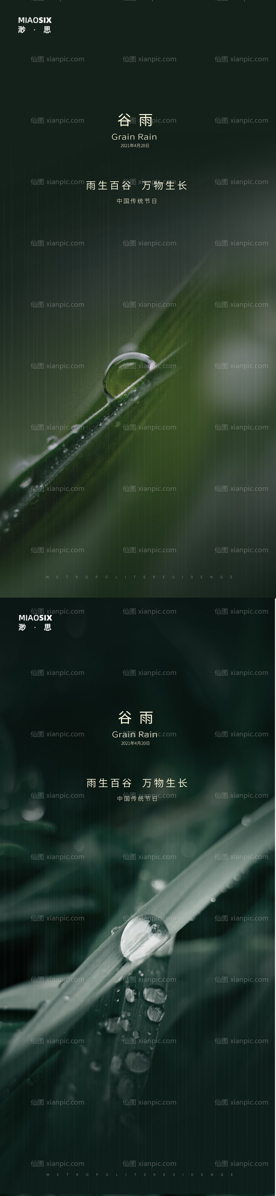 素材乐-谷雨玉珠系列