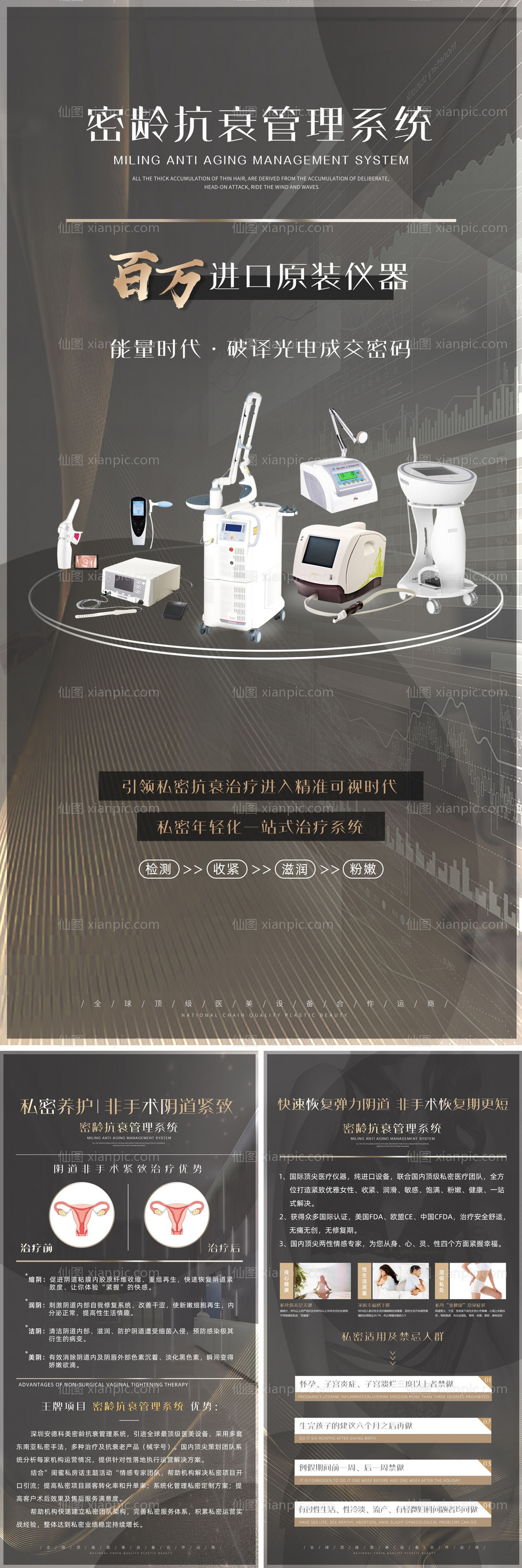 素材乐-医美价值私密运营海报系列