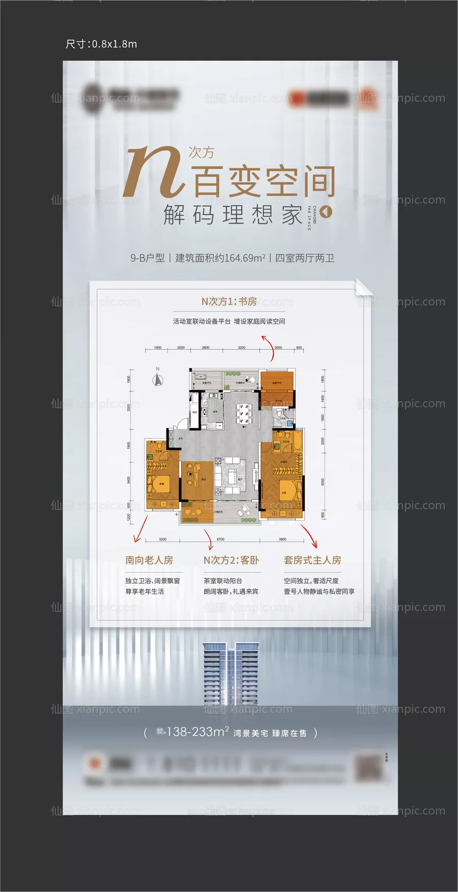 仙图网-地产户型展架