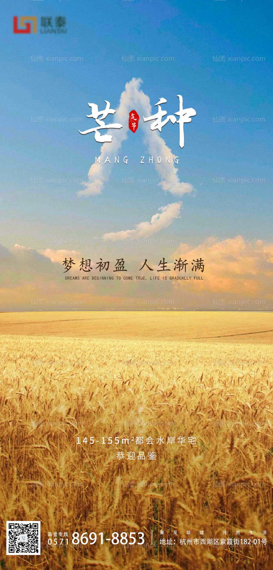 素材乐-芒种二十四节气海报