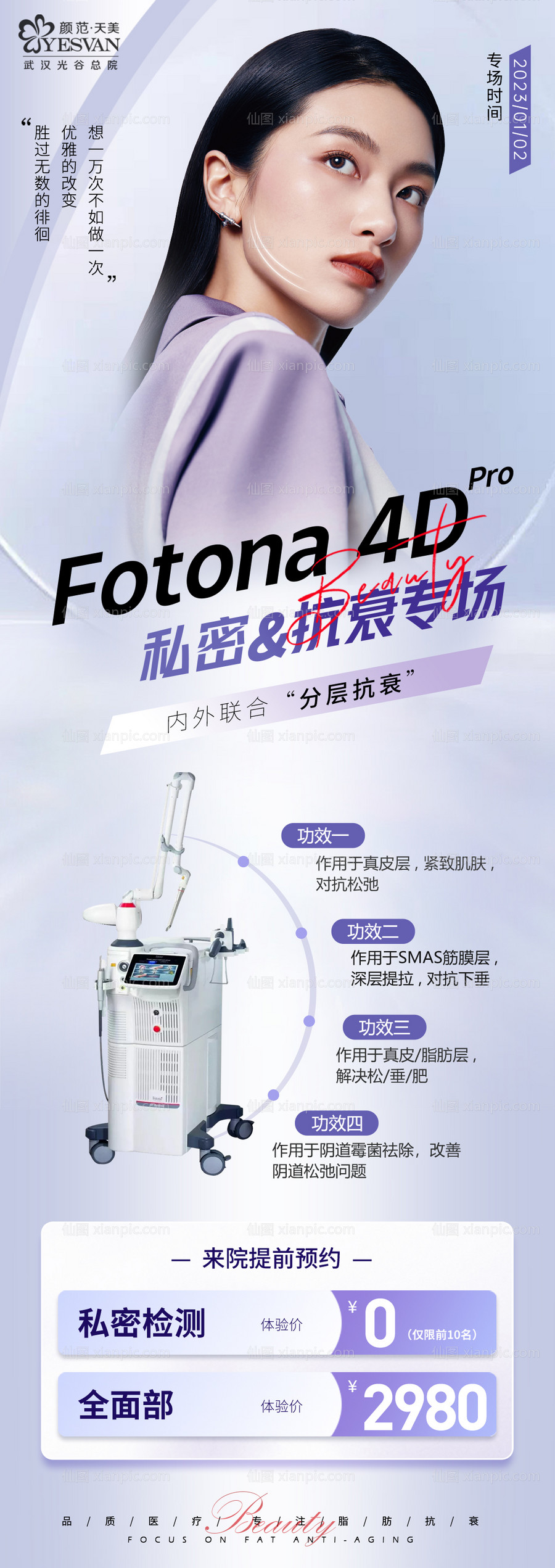 素材乐-fotona私密&amp;抗衰专场海报