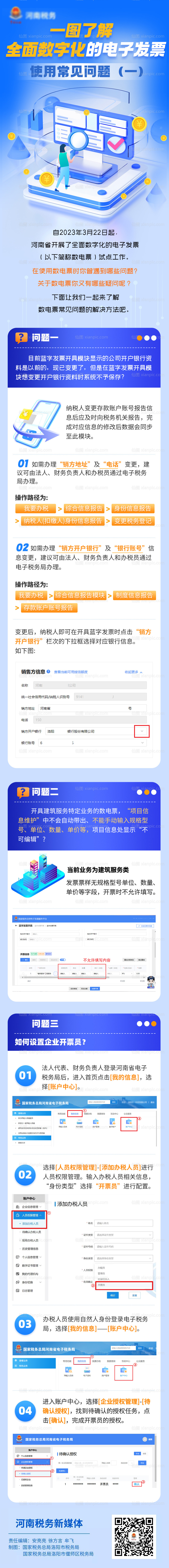 素材乐-税务表报长图图解报告