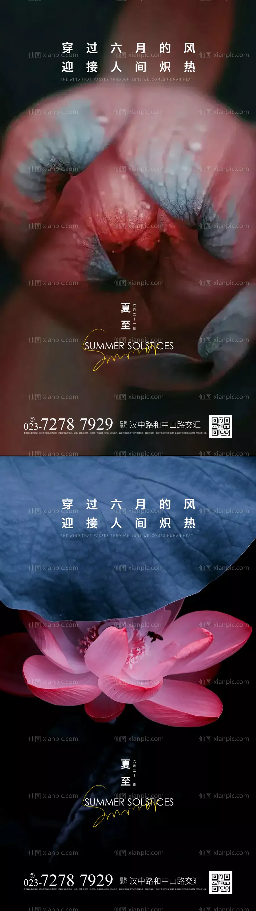 仙图网-夏至节气海报