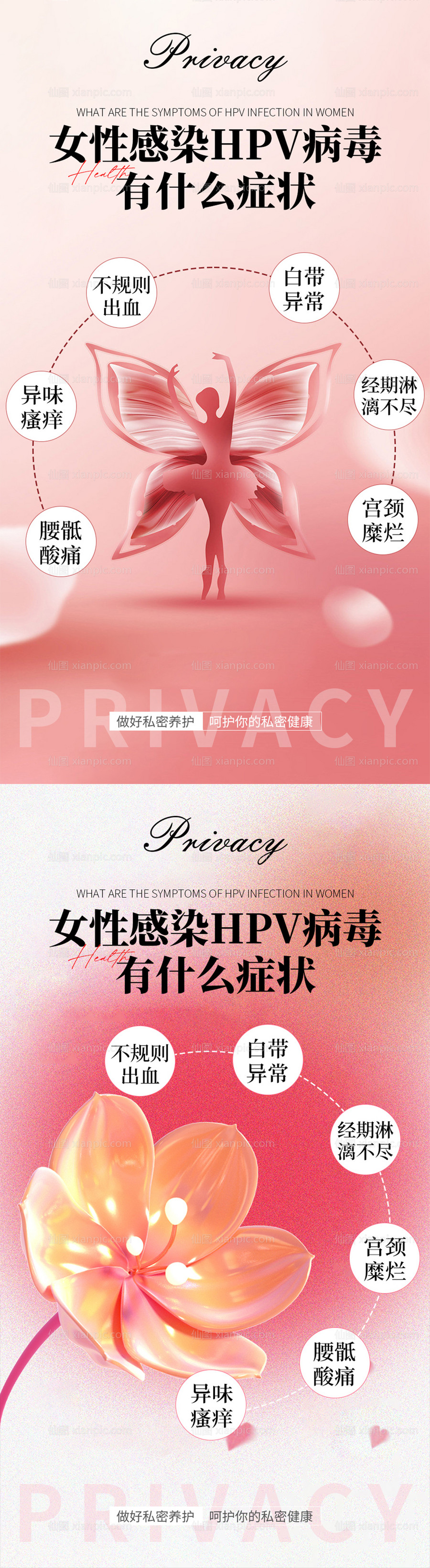 素材乐-医美私密妇科HPV海报