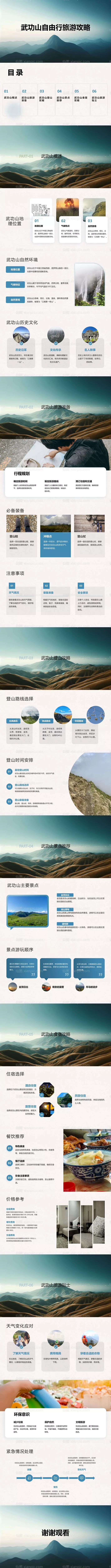 仙图网-武功山自由行旅游攻略PPT