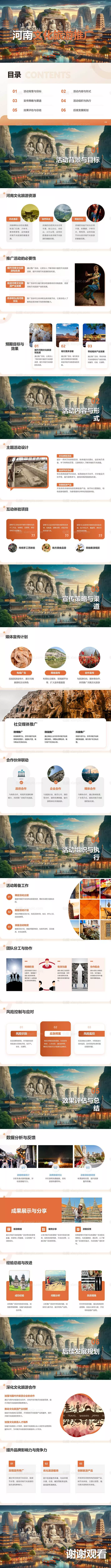 仙图网-河南文化旅游推广PPT