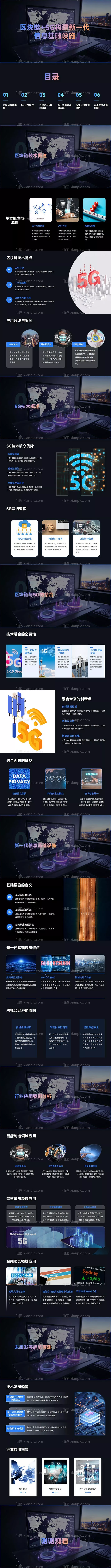仙图网-区块链+5G构建新一代信息基础设施PPT