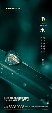 仙图网-雨水节气海报