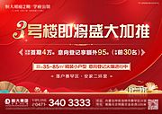 素材乐-地产新品加推政策宣传印刷海报