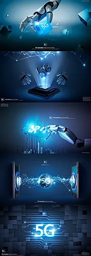 仙图网-5G海报人工智能广告展板