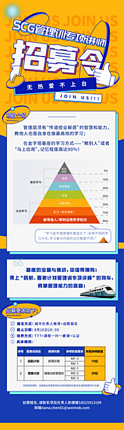 素材乐-互联网讲师招募令长图海报