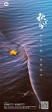 素材乐-秋分节气海报