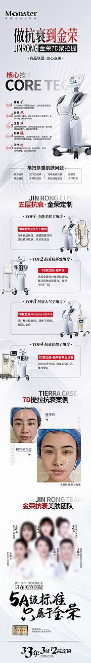 素材乐-医美7D聚拉提海报长图