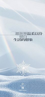 素材乐-地产节气小雪海报