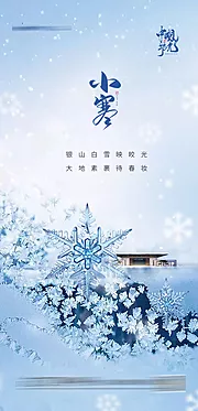 仙图网-小寒地产节气海报