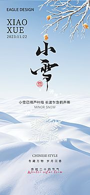 素材乐-小雪医美24节气海报