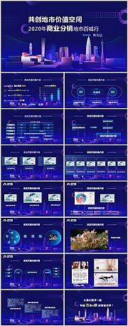 素材乐-紫色科技商业计划书PPT