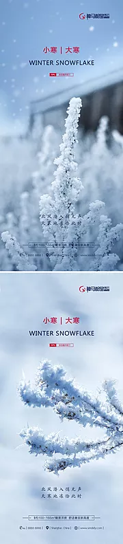 仙图网-房地产小寒大寒节气海报系列