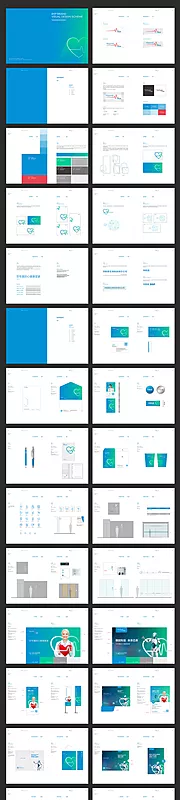 仙图网-一套现代医疗科技风VIS全套详细案例