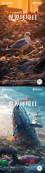 仙图网-世界环境日海报