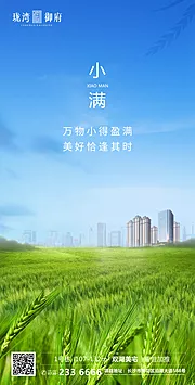 仙图网-房地产小满节气移动端海报