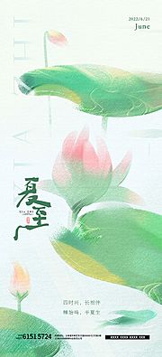 素材乐-夏至节气海报