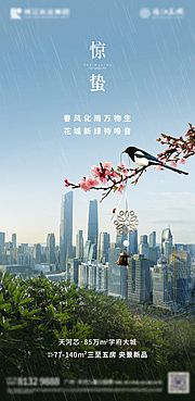 仙图网-高端城市地产惊蛰节气海报