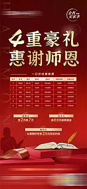 仙图网-教师节四重礼特价房刷屏海报