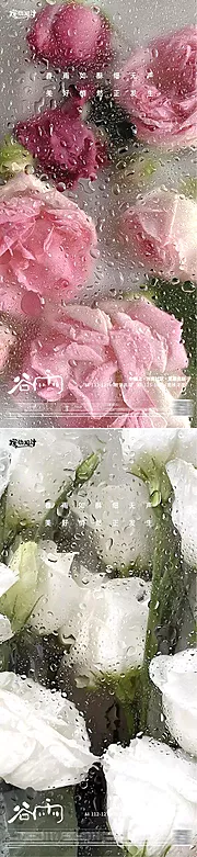 仙图网-谷雨鲜花海报