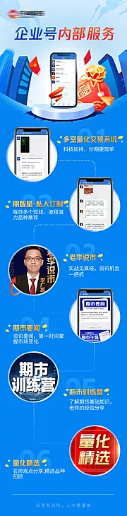 仙图网-企业服务长图流程海报