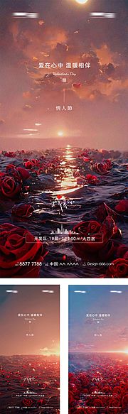 素材乐-七夕情人节系列海报