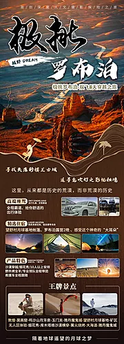 仙图网-罗布泊旅游创意海报