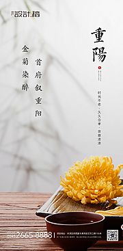 素材乐-重阳节传统节气地产海报