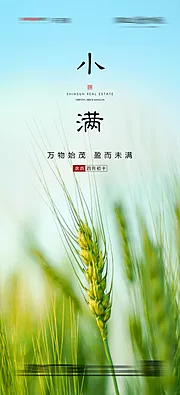 仙图网-地产小满节气海报