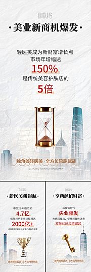 素材乐-医美招商造势轻奢高端美业创业白金圈图海报