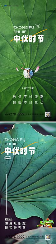 仙图网-中伏时节海报