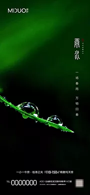 仙图网-雨水节气海报