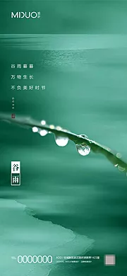 仙图网-谷雨节气海报