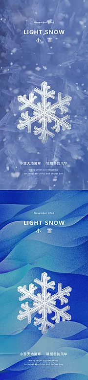 仙图网-地产医美小雪节气海报