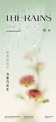 素材乐-雨水节气海报