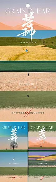 仙图网-地产创意芒种节气海报