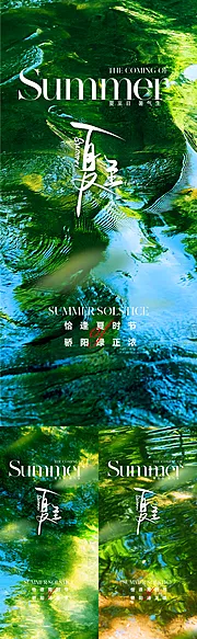 仙图网-地产美业夏至节气海报